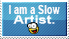 slow artist stamp